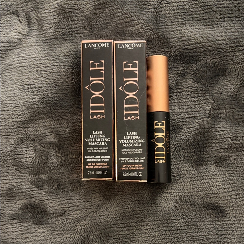 2 Lancome IDOLE Lash Lifting Volumizing Mascara-Glossy Black 2.5mL/0.08 FL OZ